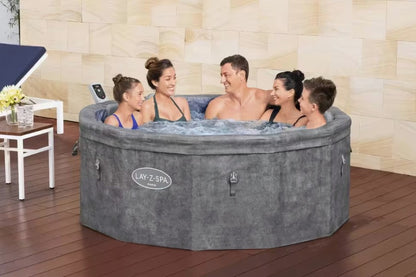 حوض استحمام صلب للحديقة من بيست واي لاي-زي-سبا كارارا، 170 سم × 61 سم - رقم: 6001V