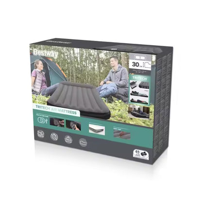 Bestway QUEEN SIZE 1.91m X 1.37m X 30cm Double AIR Mattress with Built-in Pump USB - No: 671BR
