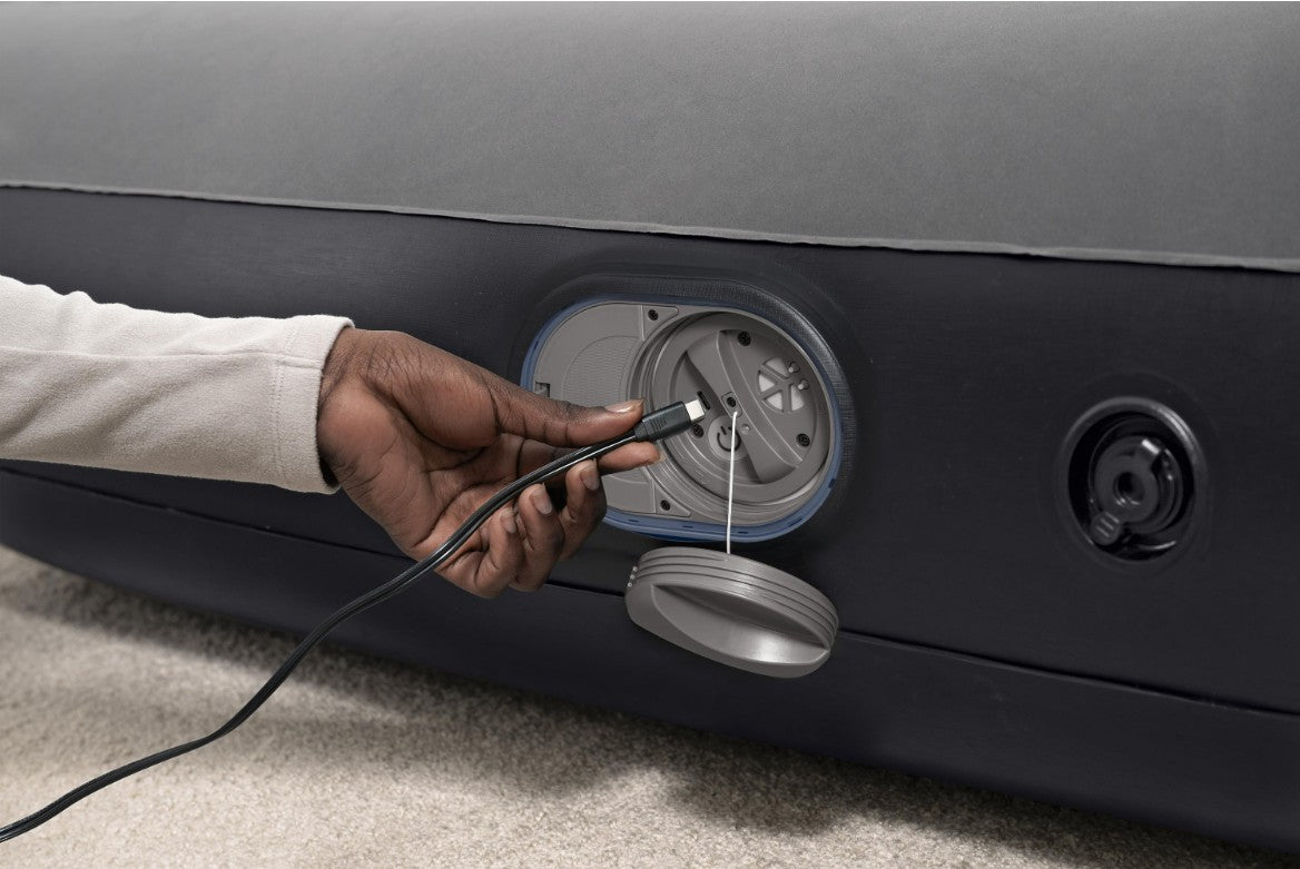 Bestway Tritech Queen Air Mattress with Built-in USB Pump 2.03 m x 1.52 m x 30 cm - No: 671BS