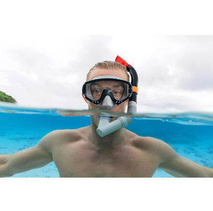 قناع غطس Bestway للبالغين، مزود بحماية من الأشعة فوق البنفسجية، مانع للتسرب، حزام قابل للتعديل، مجموعة Spark Wave - رقم: 24068