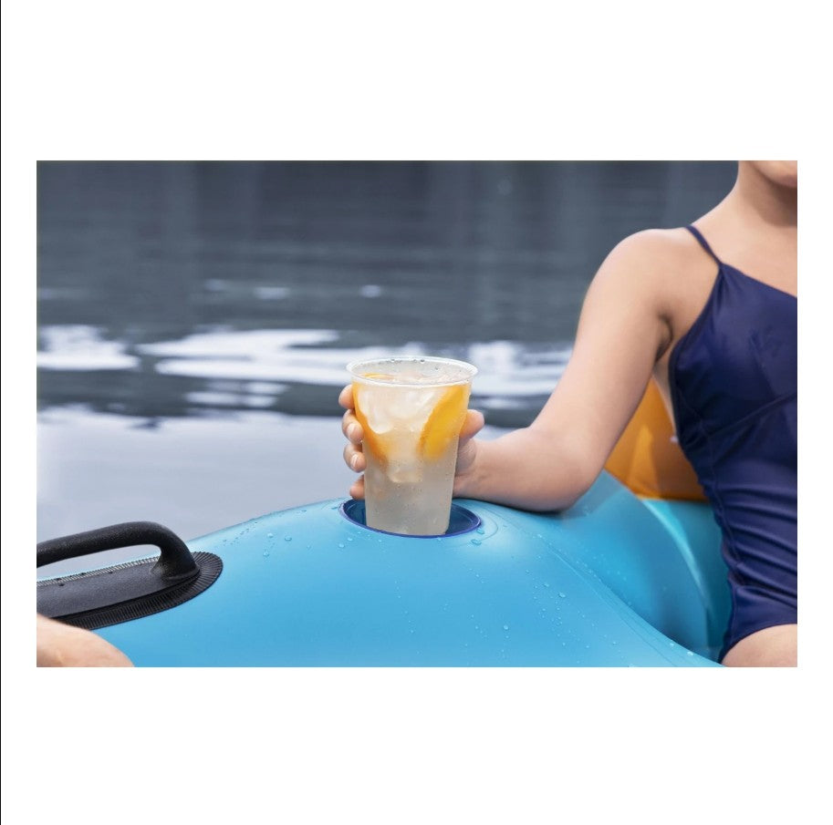 جزيرة عائمة قابلة للنفخ من مادة PVC من Bestway، أبعادها 3.00 متر × 2.87 متر، تتسع لخمسة أشخاص، مثالية للحفلات النهارية - رقم: 43842