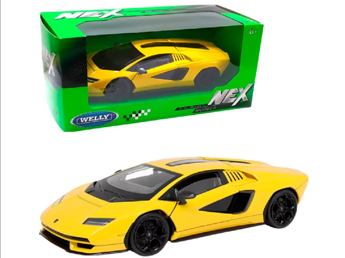 Welly Nex Die-Cast Metal Model Car - 1:24 - Lamborghini Countach Lpi  - No: 800-4 24114W