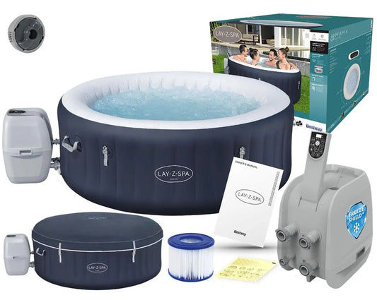 BESTWAY Lay-Z-Spa Miami Energy-Efficient AirJet Inflatable Hot Tub 2-4 Person 1.80 m X 66 cm - No: 6001C