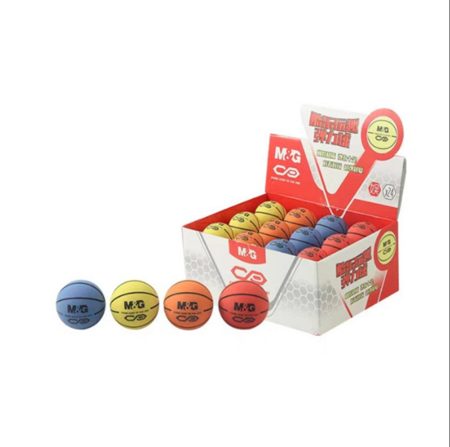 كرة يد M&amp;G Chenguang، مطاطية صغيرة، للعب الترفيهي الممتع والنشط، كرة نطاطة - قطعة واحدة - رقم: AST09320