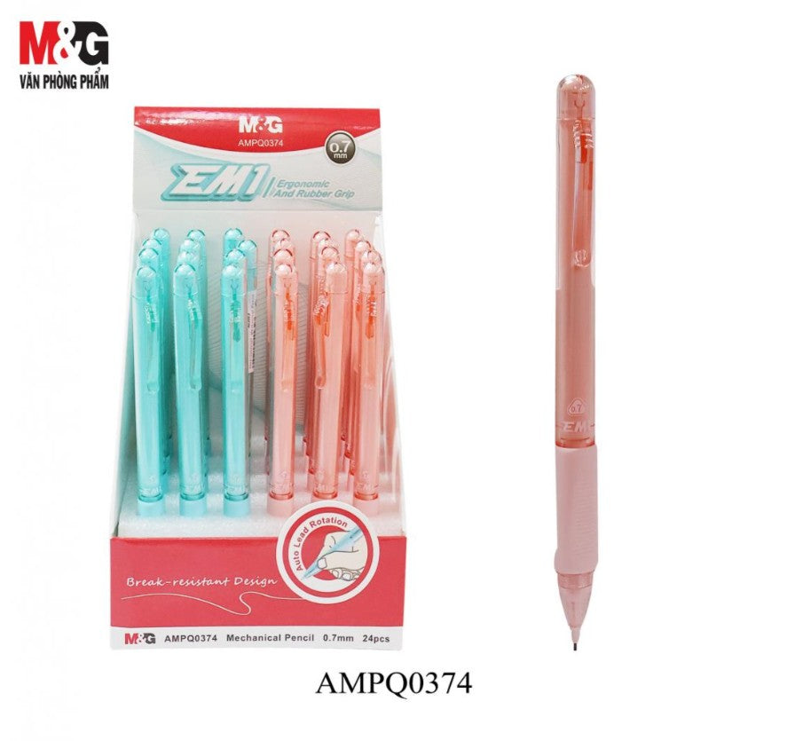 قلم رصاص ميكانيكي M&amp;G Chenguang EM1، كتابة سلسة، سن 0.7 مم، مقبض مريح - رقم المنتج: AMPQ0374