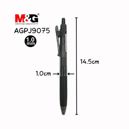 M&G Chenguang TITAN Gel Pen, 1.0mm Bold Tip for Smooth Writing - Black - 1pcs - No:AGPJ9075