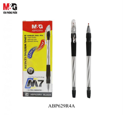 M&G Chenguang Semi-Gel Pen, Smooth, Reliable Ink for Consistent Writing - Black  - 1pcs -No:ABP629R4