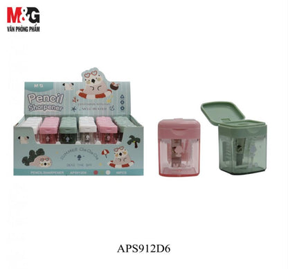 M&G Chenguang mini Sharpener, Precise Pencil Sharpening, Durable Blade - 1pcs - No:APS912D6