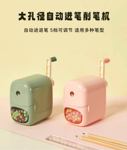 M&G Chenguang Large Aperture Hand-cranked Pencil Desk Sharpener with Five Adjustable Speeds - No:APS906U3