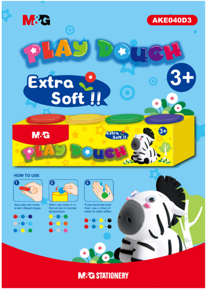 M&G Play Dough Modeling Clay 4-Color Set (AKE040E2)