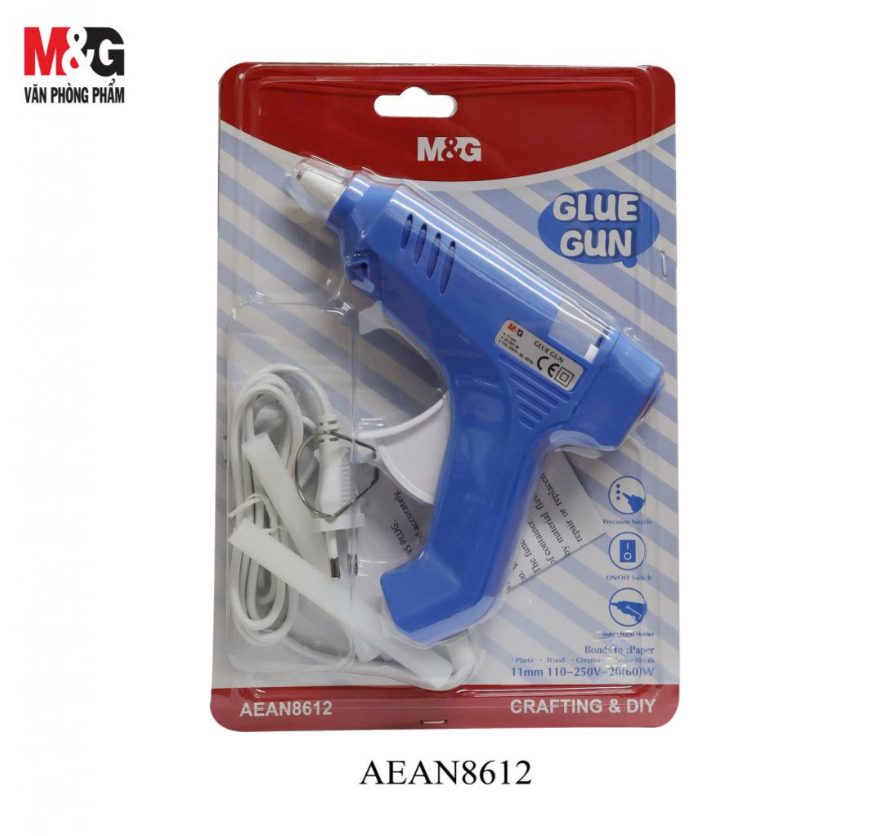 M&G Chenguang Glue Gun, Hot Melt for Versatile, Strong Bonding in Crafts and DIY Projects - No: AEANN8612