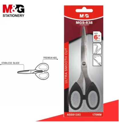 M&G Chenguang Scissors, Precision Cutting for Office and Crafts, 170mm - No:ASS913X5