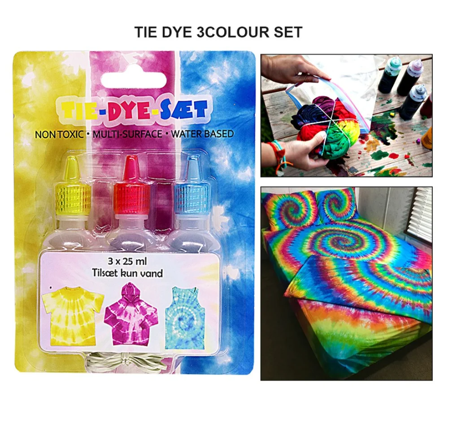 K-MAX Tie Dye Fabric Colors Set- 3 Colors - No:MY281