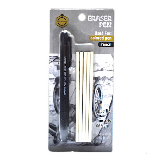 KeepSmiling  Mechanical Eraser Pen with replaceable 5 Spare Refills - Size Zero -  No:EP-1003