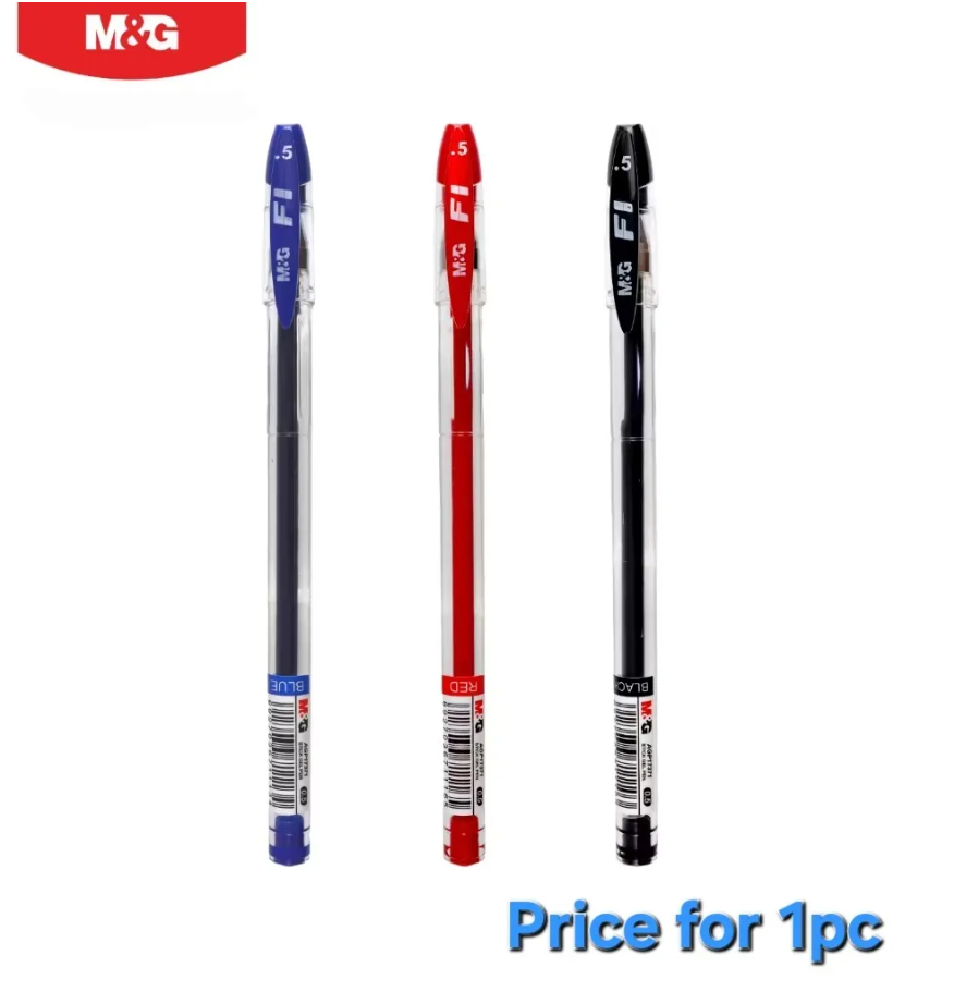 M&G Chenguang Stick Gel Pen F1 0.5mm Needle Tip Fast Dry Ink - 1pcs - Blue - No:AGP17371