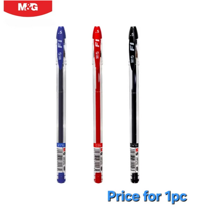 M&G Chenguang Stick Gel Pen F1 0.5mm Needle Tip Fast Dry Ink - 1pcs - Blue - No:AGP17371