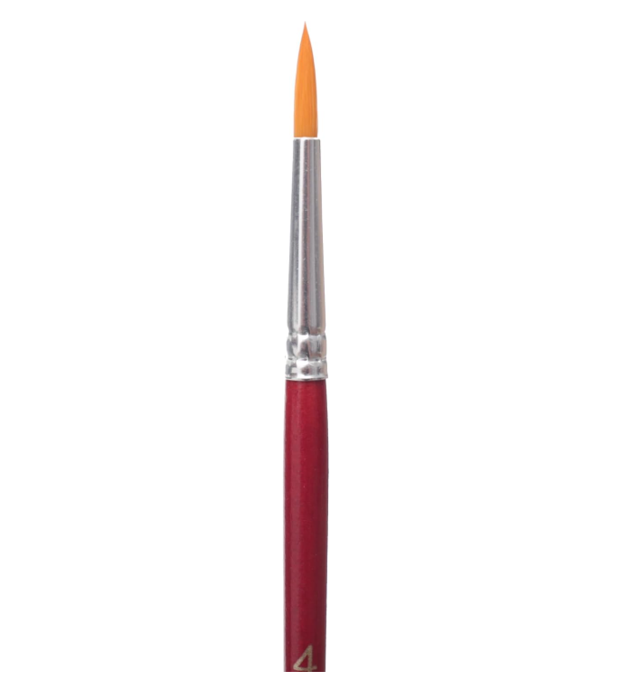 M&G Chenguang Watercolor Round Brush, Versatile Art Painting, Synthetic Bristles, Size: 4 - No:ABH978D2D