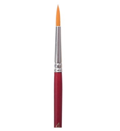 M&G Chenguang Watercolor Round Brush, Versatile Art Painting, Synthetic Bristles, Size: 4 - No:ABH978D2D