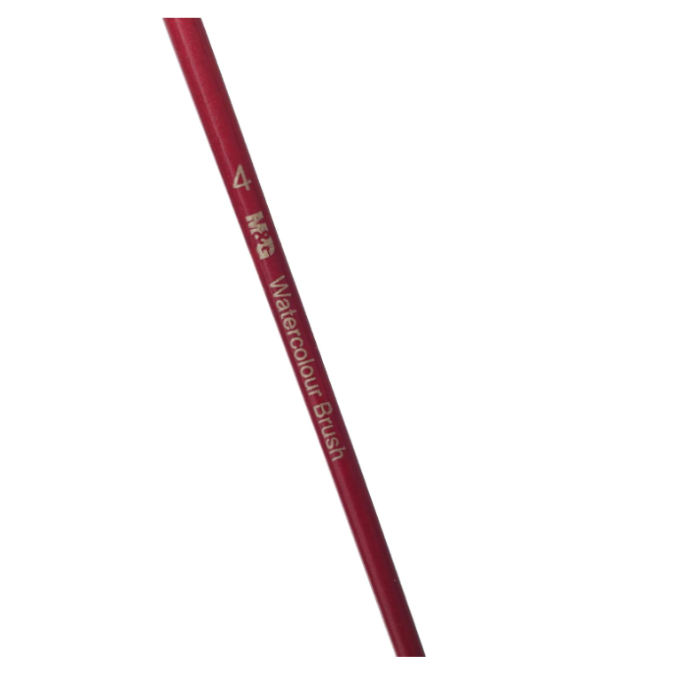 M&G Chenguang Watercolor Round Brush, Versatile Art Painting, Synthetic Bristles, Size: 4 - No:ABH978D2D