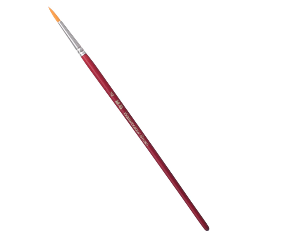 M&G Chenguang Watercolor Round Brush, Versatile Art Painting, Synthetic Bristles, Size: 4 - No:ABH978D2D