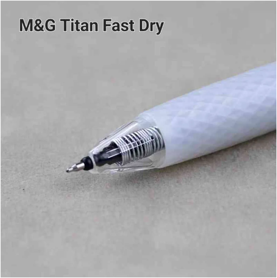 M&G Chenguang Titan Retractable Gel Pen Fast Drying Smooth and Professional Writing Performance Black 0.5mm - 1pcs - No:AGPJ9071