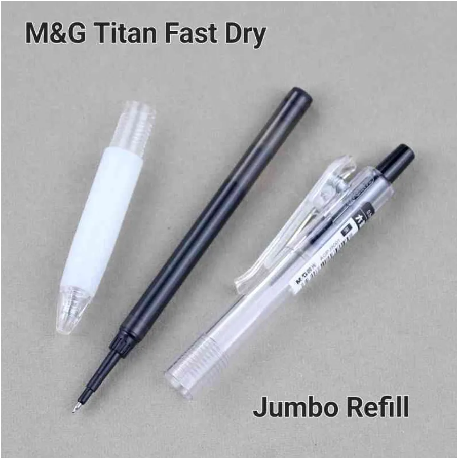 M&G Chenguang Titan Retractable Gel Pen Fast Drying Smooth and Professional Writing Performance Black 0.5mm - 1pcs - No:AGPJ9071
