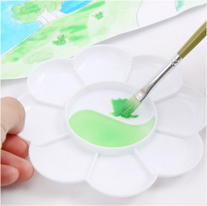 لوحة ألوان زهور تشنغوانغ من إم آند جي، لوحة ألوان زهر البرقوق ذات 10 أقسام، حجم كبير، رقم المنتج: APE97709