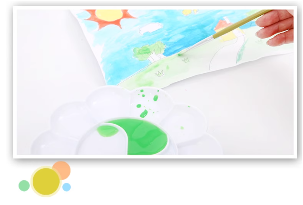 لوحة ألوان زهور تشنغوانغ من إم آند جي، لوحة ألوان زهر البرقوق ذات 10 أقسام، حجم كبير، رقم المنتج: APE97709