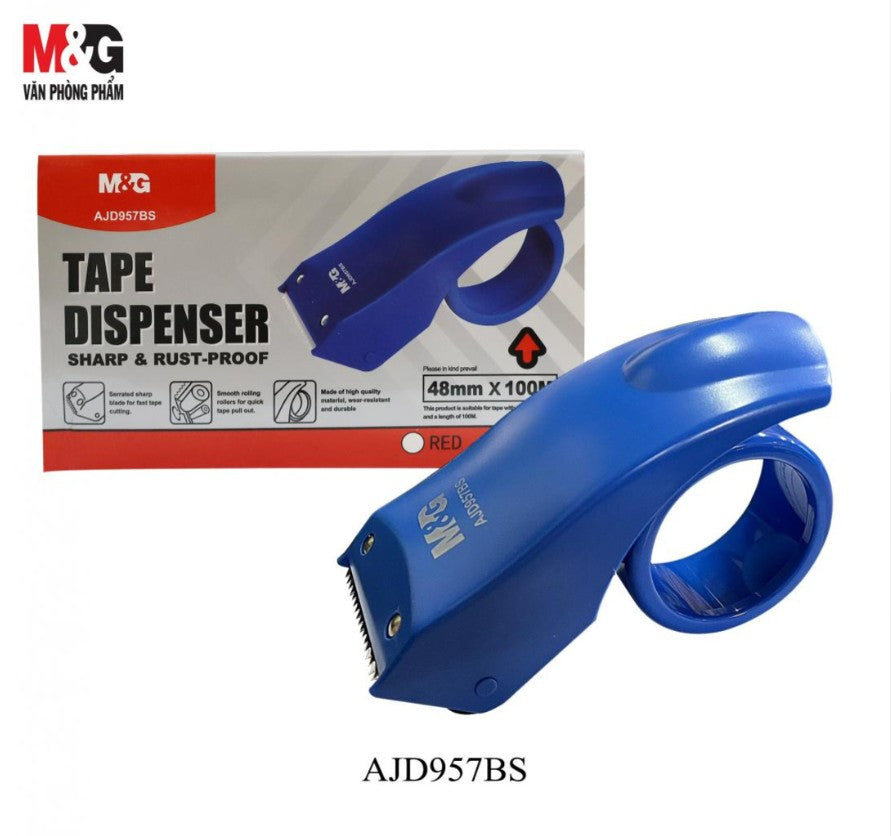 M&G Chenguang Tape Dispenser Sharp & Rust-Proof Tape Application, Non-Slip Base, Refillable - No:AJD957BS