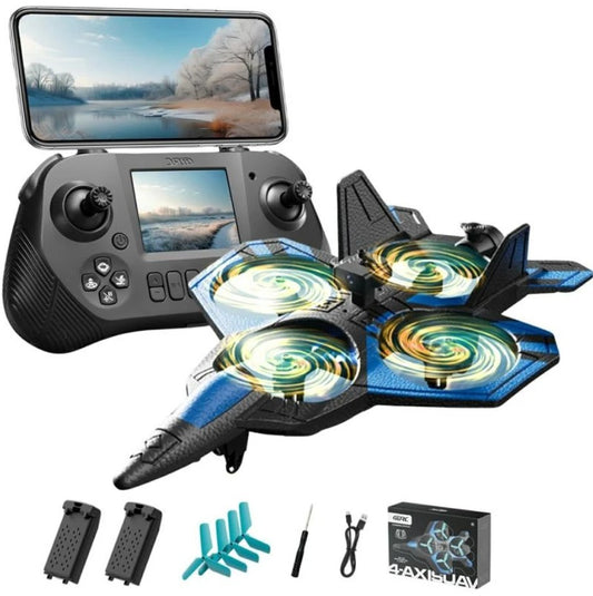 RC Airplanes Toy Drone Camera 2.4G Remote Controller Airplane with Camera with Spray for Kids - No:4D-V46 EPP