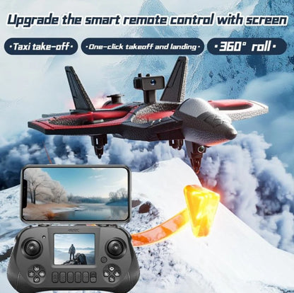 طائرة لعبة بدون طيار مزودة بكاميرا وجهاز تحكم عن بعد بتردد 2.4 جيجا هرتز مع بخاخ للأطفال - رقم: 4D-V46 EPP