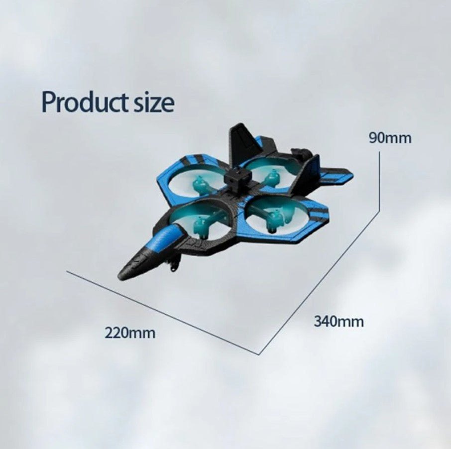 طائرة لعبة بدون طيار مزودة بكاميرا وجهاز تحكم عن بعد بتردد 2.4 جيجا هرتز مع بخاخ للأطفال - رقم: 4D-V46 EPP