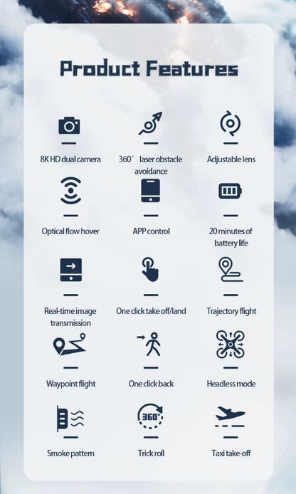 طائرة لعبة بدون طيار مزودة بكاميرا وجهاز تحكم عن بعد بتردد 2.4 جيجا هرتز مع بخاخ للأطفال - رقم: 4D-V46 EPP
