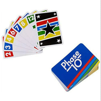 Mattel Games Phase 10 Card with 108 Cards, Makes a Great Gift for Kids +7 age - No:305HSZ