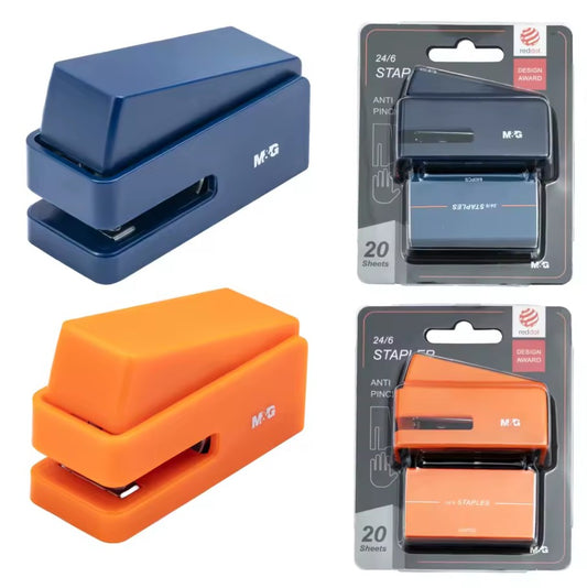 M&G Chenguang Stapler Anti-pinch Stapler 24/6 20 Sheet Capacity Durable Non-slip With Staples - 1pcs - No:ABS916HU