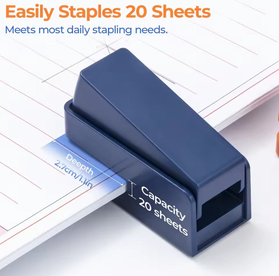 M&G Chenguang Stapler Anti-pinch Stapler 24/6 20 Sheet Capacity Durable Non-slip With Staples - 1pcs - No:ABS916HU