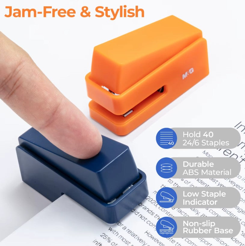 M&G Chenguang Stapler Anti-pinch Stapler 24/6 20 Sheet Capacity Durable Non-slip With Staples - 1pcs - No:ABS916HU