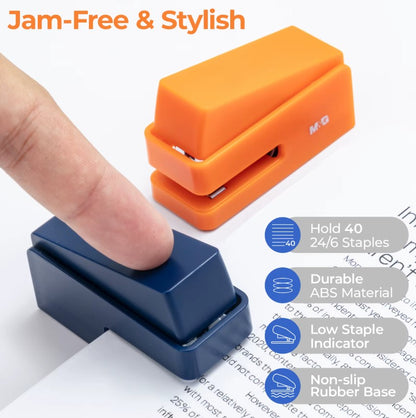 M&G Chenguang Stapler Anti-pinch Stapler 24/6 20 Sheet Capacity Durable Non-slip With Staples - 1pcs - No:ABS916HU