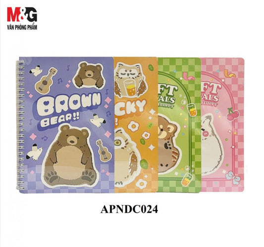 M&G Chenguang Spiral NoteBook Lined 60 Sheets Inner Page - Size A5 - No:APNDC024