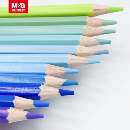 أقلام تلوين باستيل زرقاء من إم آند جي تشنغوانغ ساكورا تايم - 12 لونًا - رقم المنتج: AWP34209