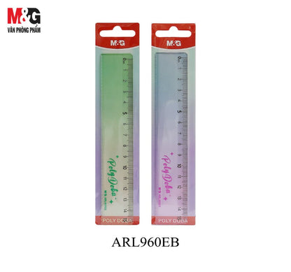 M&G Chenguang Poly Doba plastic Ruler Transparent - 15 cm - 1pcs- No:ARL960EB