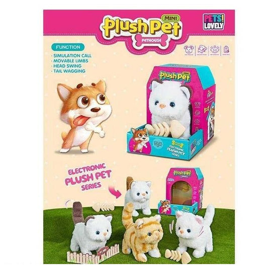 Jolier Fun Toys Mini plush Pet With Pethouse Dog Kitten - 1pcs - No:MC-1053