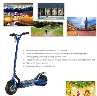 UberScoot 300W 36V Stand Up Electric Scooter with Seat - No: ES03-300W