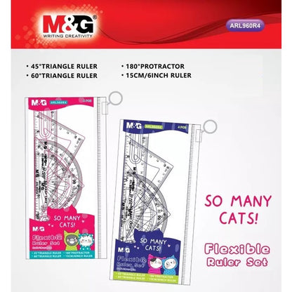 M&G Chenguang So many cats flexible Eke ruler set - No:ARL960R4