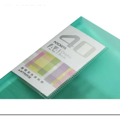 كتيب معلومات ملون شفاف من إم آند جي تشنغوانغ - 40 جيبًا - رقم: AWT90938