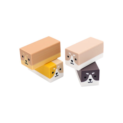 M&G Chenguang Puppy Party PVC Eraser – Soft Dust-Free Rubber Eraser for School, Drawing & Office (Assorted Animal Designs) - 1pcs - No:AXP963SV