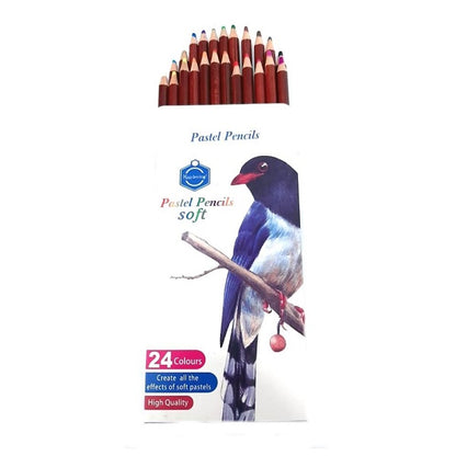 Keep Smiling Soft Pastel Pencils 24 Colours - No:1050