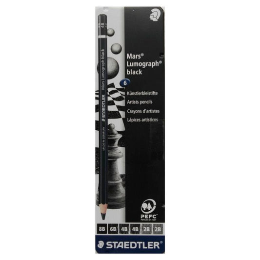 Staedtler Pack of 6 Charcoal Pencils