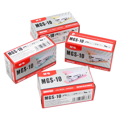 M&G Chenguang Durable Metal Stapler Mini Size with Staple Remover -  Staples No.10 - 1pcs - No: ABS916EF