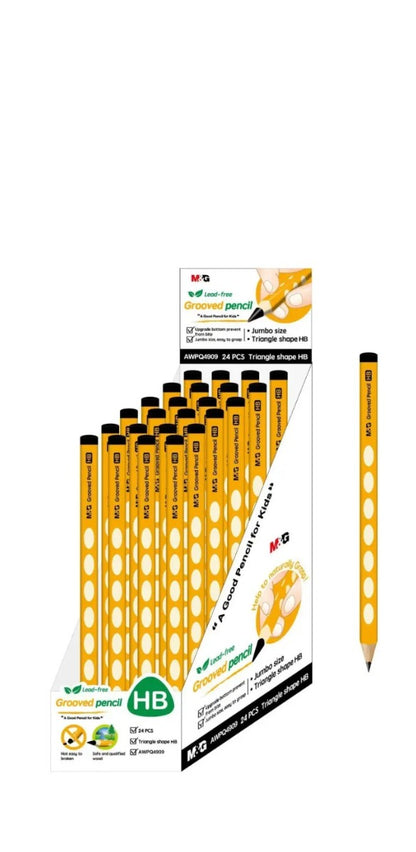 M&G Chenguang Jumbo HB Pencil, Bold HB Lead for Smooth Writing - 1pcs - No:AWPQ4909